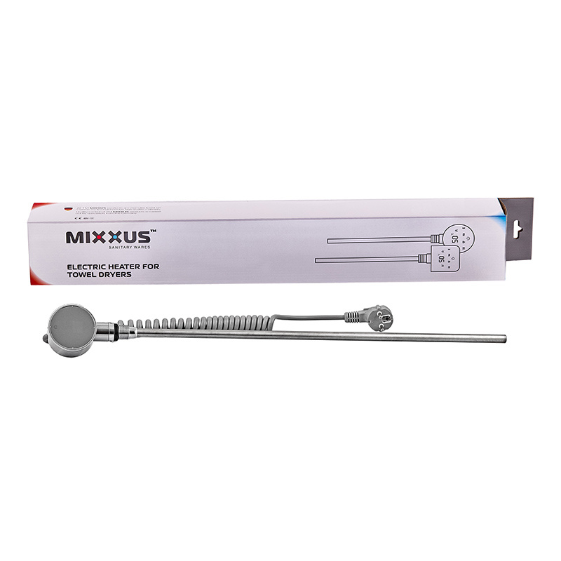 Електричний ТЕН MIXXUS TEH-0103 CHROME для сушарок рушників 300W (Колір хром) (MI6628)