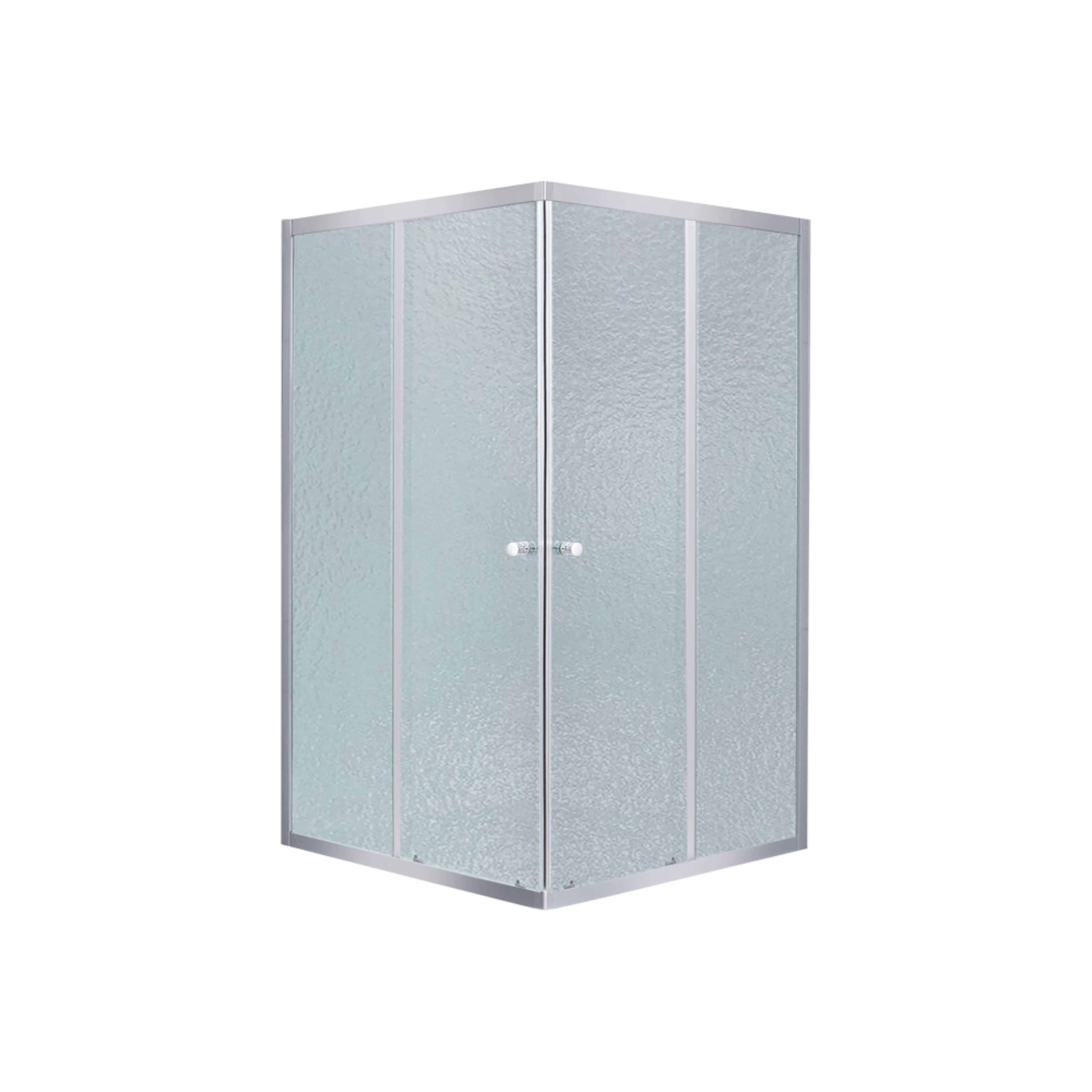 Lidz Wawel SC80x80.SAT.LOW.FR Душова кабіна квадратна, скло Frost 4 мм + Lidz Душовий піддон KAPIELKA ST80x80х14