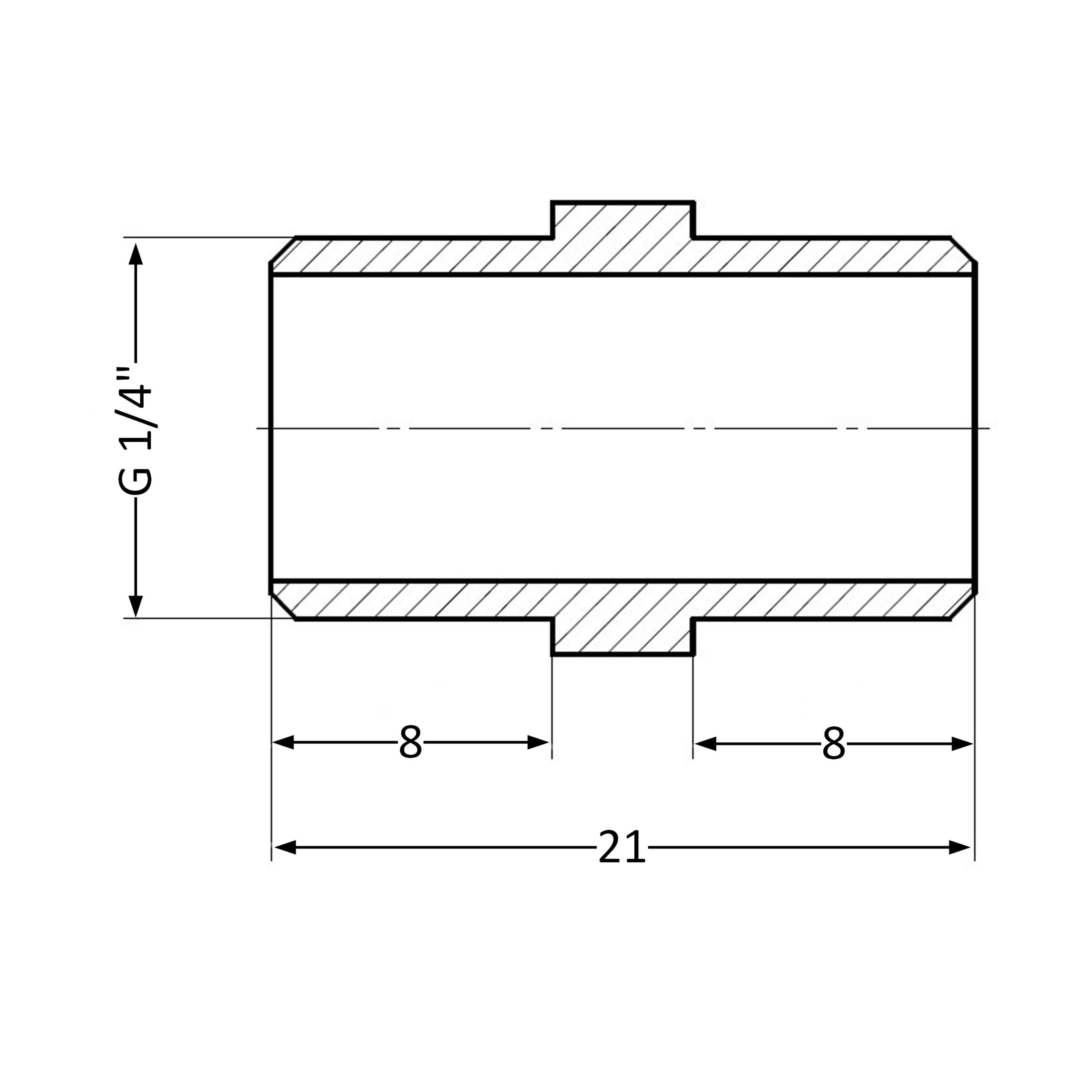 Ніпель Thermo Alliance Standart 1/4" ЗР SD40766