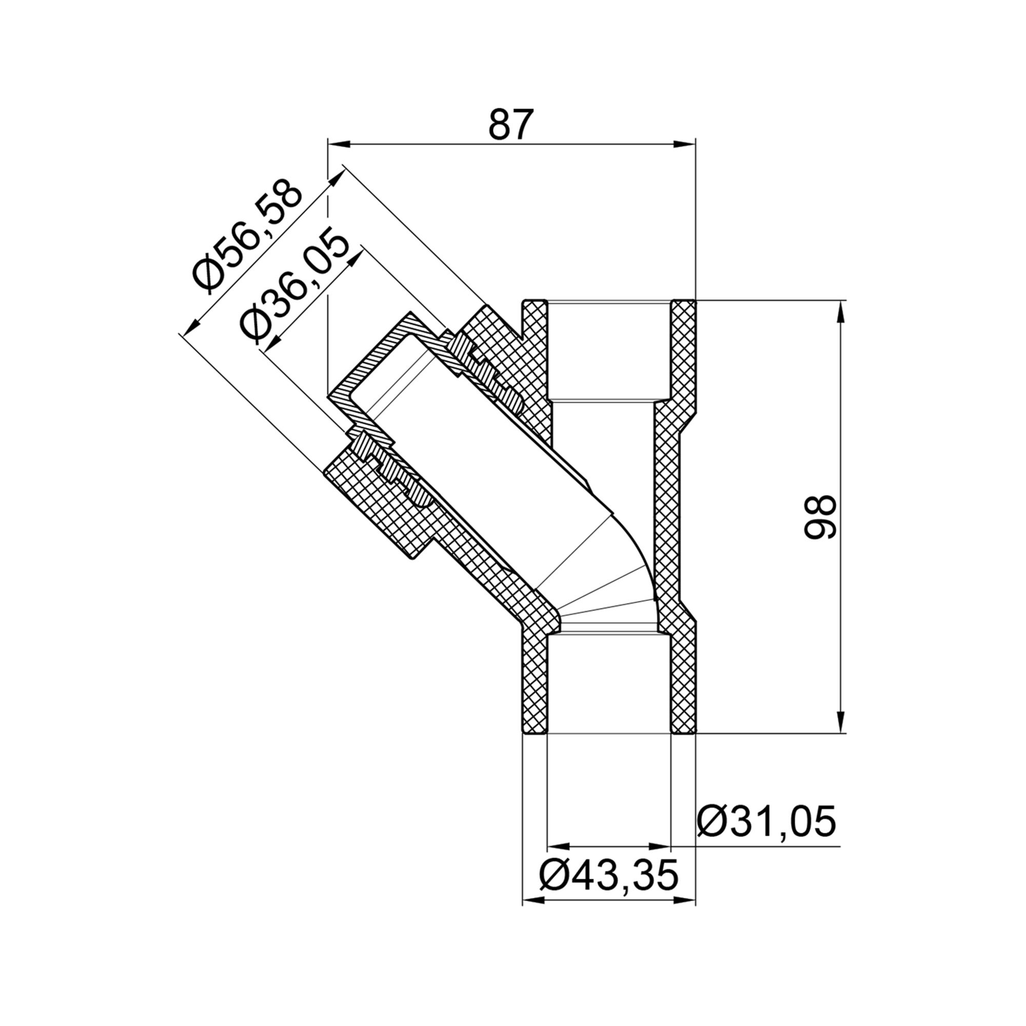 Фільтр з поліпроп. 32 д/поліпроп. труб  Thermo Allince