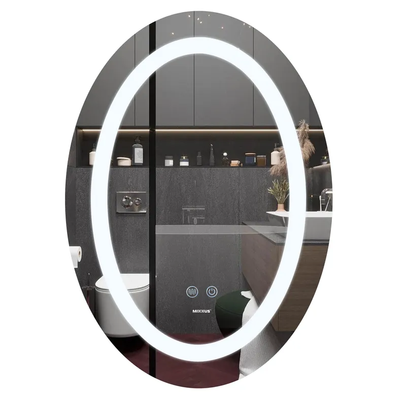Дзеркало MIXXUS PLAIN MV03-50x70 з LED Touch, Anti-fog, димером, рег. яскравості (MI6664)