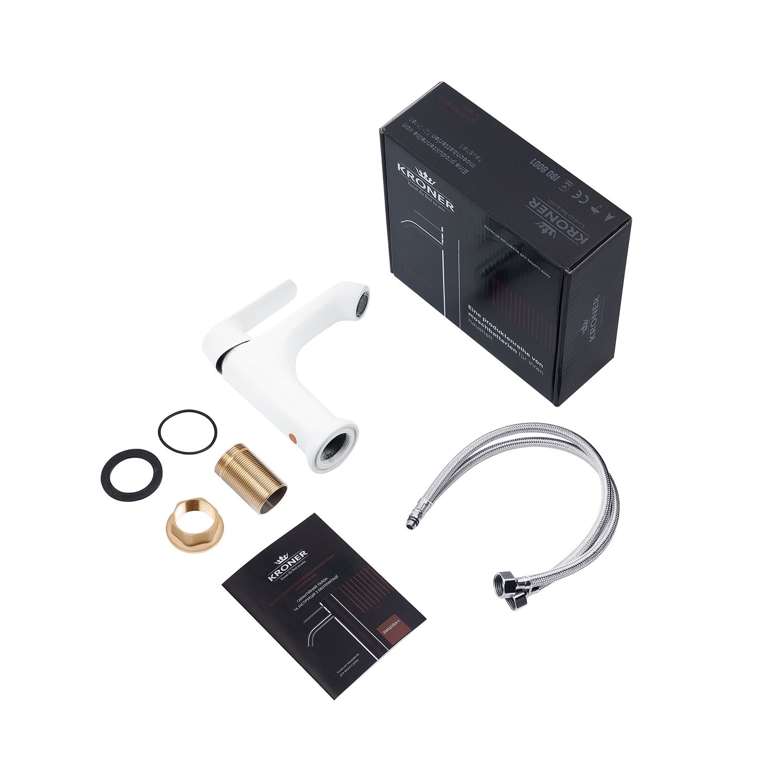 Набор 3 в 1 душова система Kroner Armada-W063 + змішувач Armada-W010 + змішувач Bidet-C082