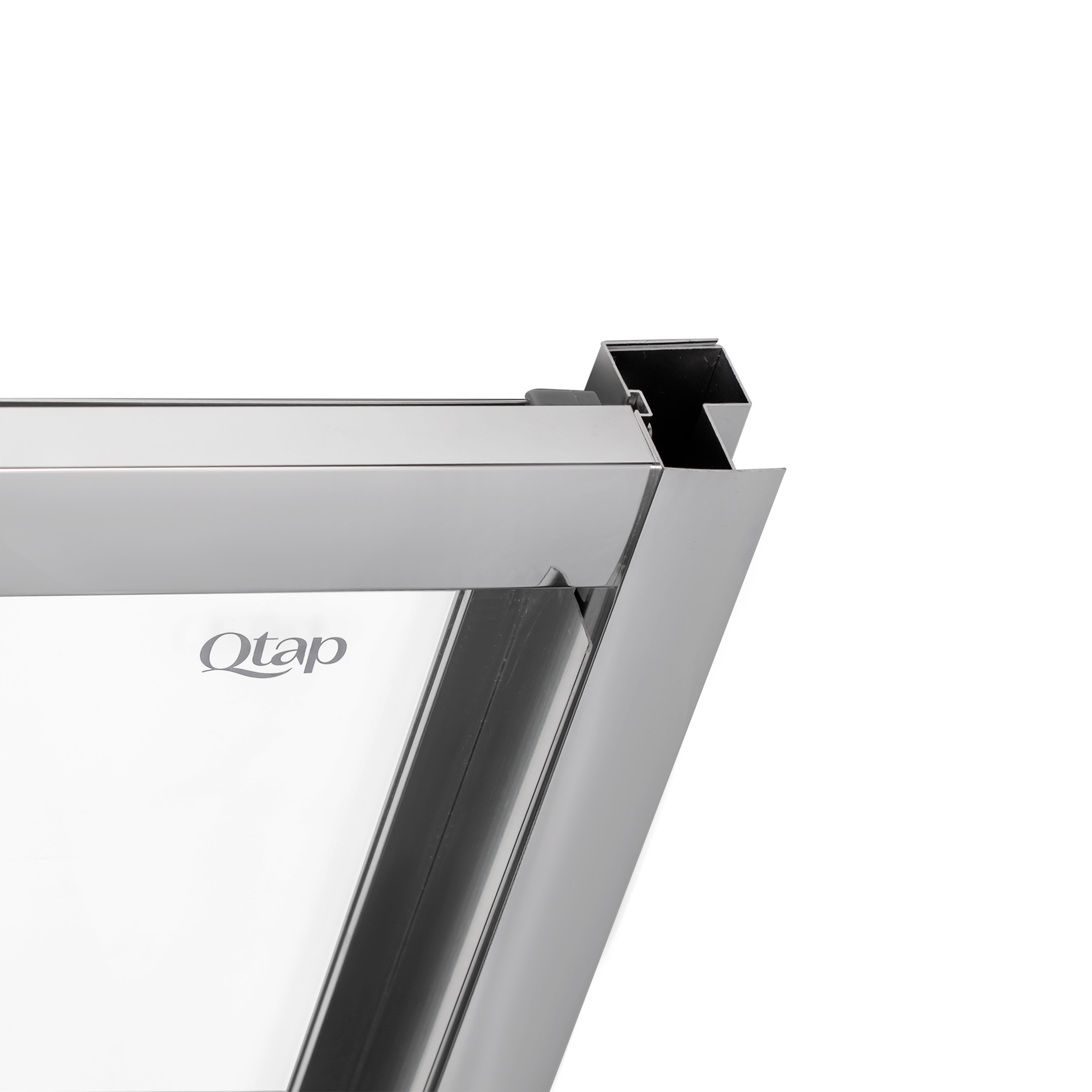 Душевая дверь в нишу Qtap Unifold CRM208.C4 78-81x185 см, стекло Clear 4 мм, покрытие CalcLess