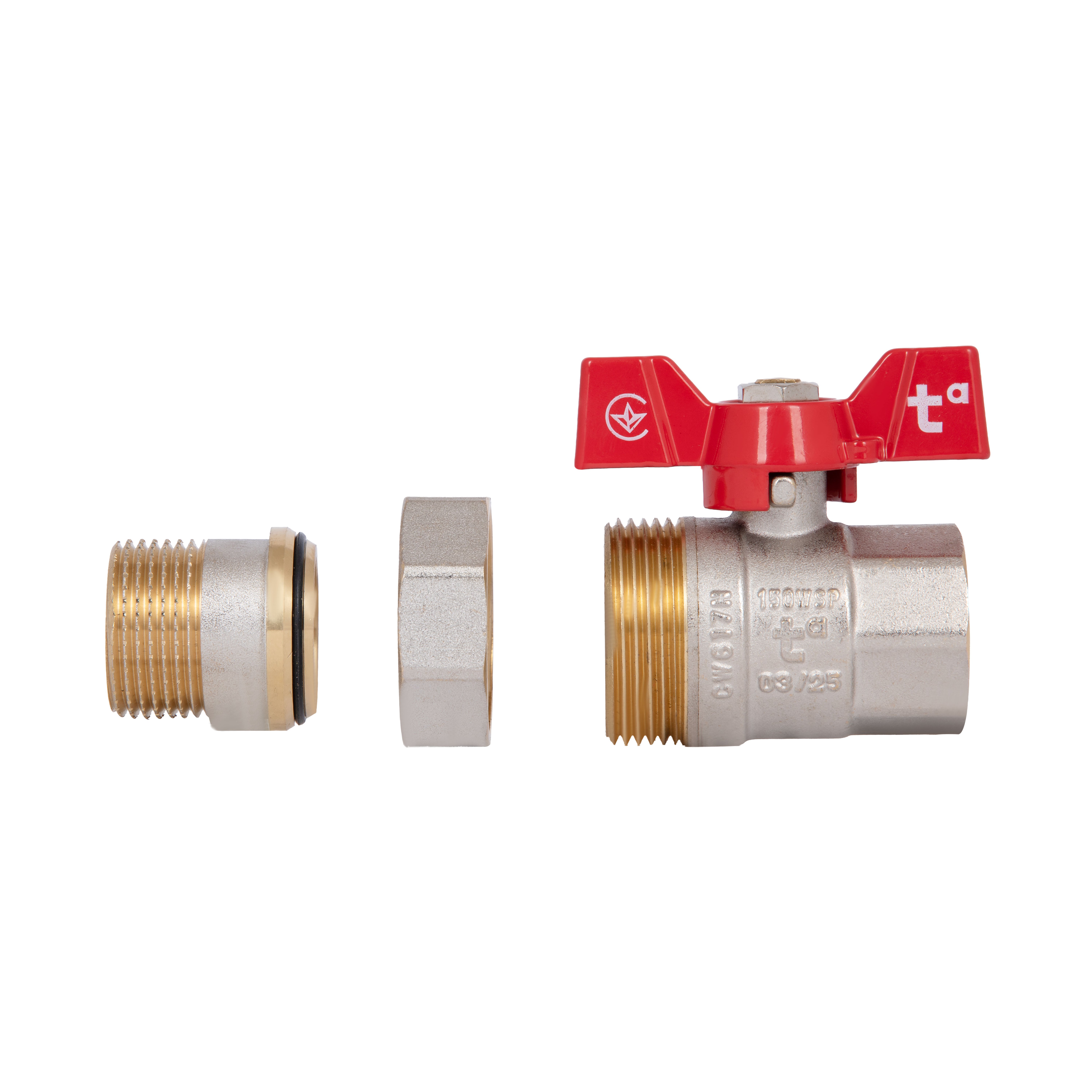 Кран кульовий "Американка" Thermo Alliance Standart 1" ВЗ прямий SD220NW25PN40