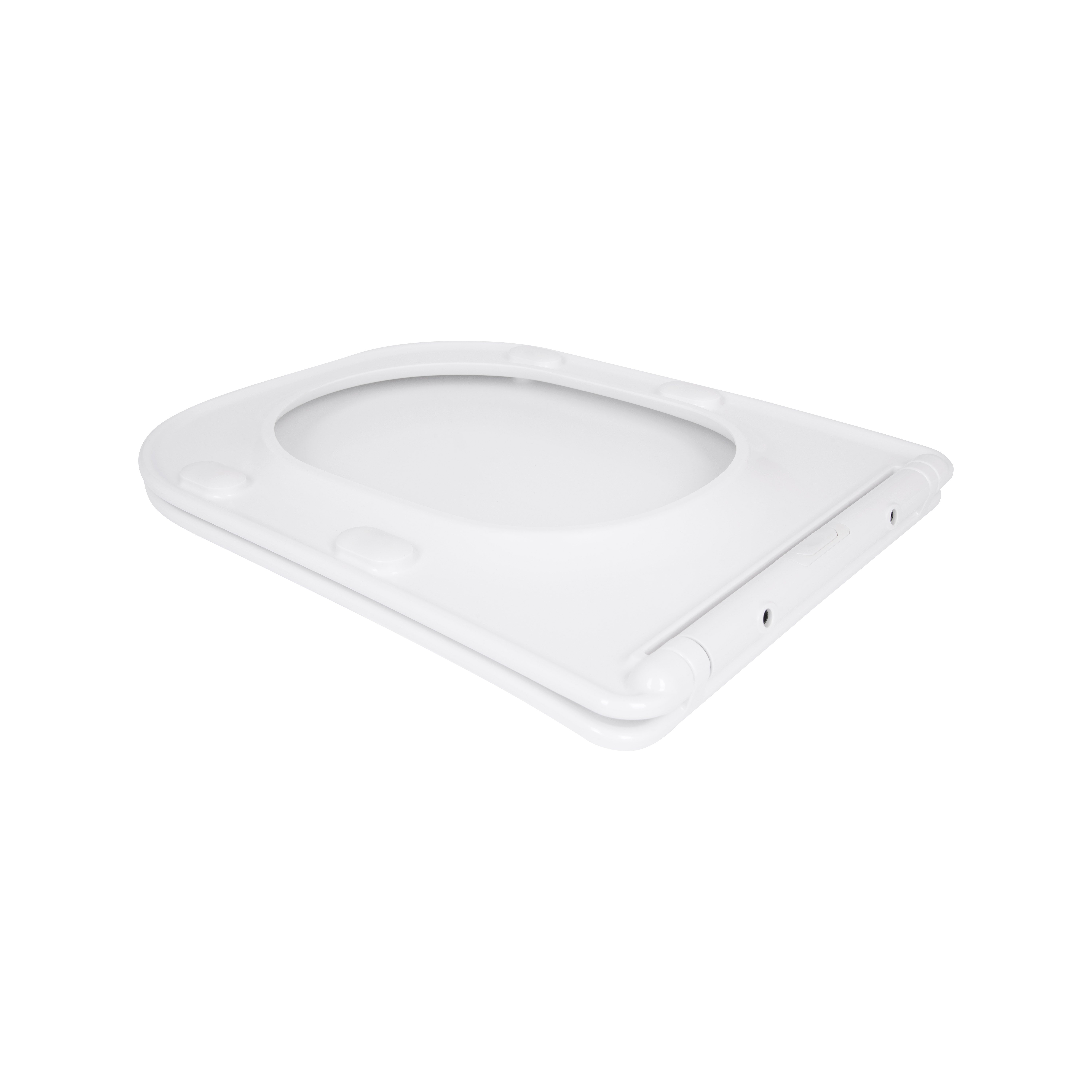 Сидіння для унітазу Qtap (Stork, Aquarius 630) 420x336x22 мм, White, з мікроліфтом, Slim Duroplast, Quick Release QTSC179W49263