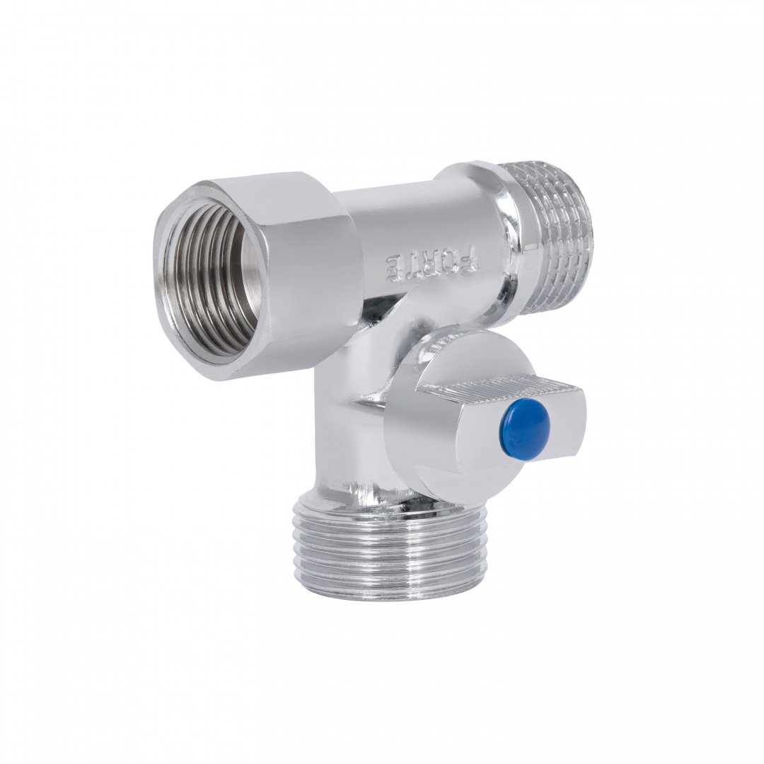 Кран приладовий кульовий Thermo Alliance Forte 1/2"х3/4"х1/2" SF186W152015