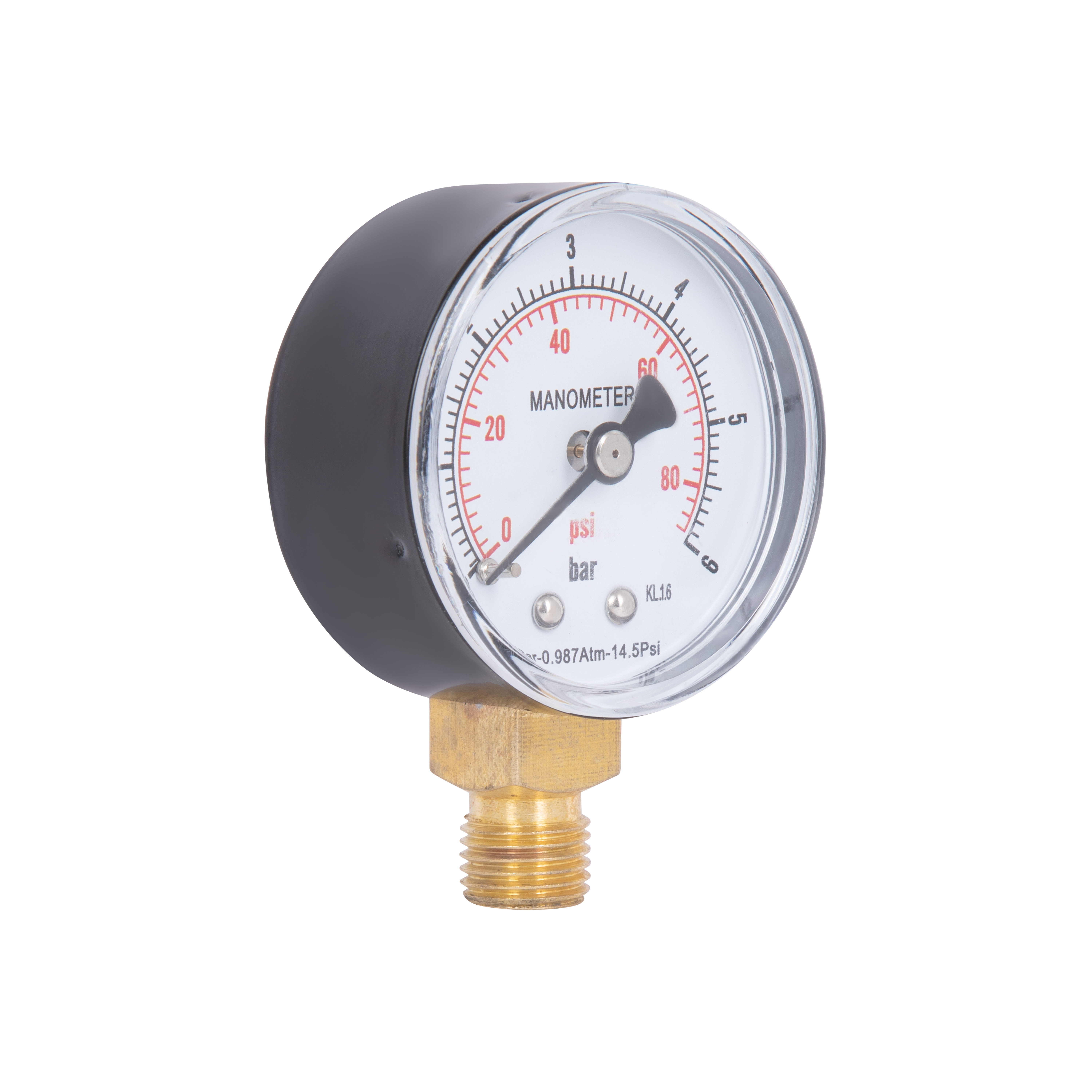 Манометр Thermo Alliance Standart 50 мм 1/4", нижнє підмикання SD1706B