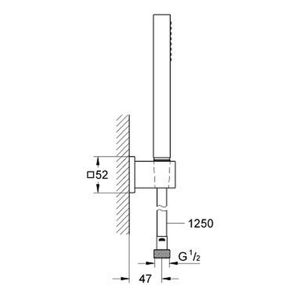 Душевой гарнитур Grohe Euphoria Cube 27703000