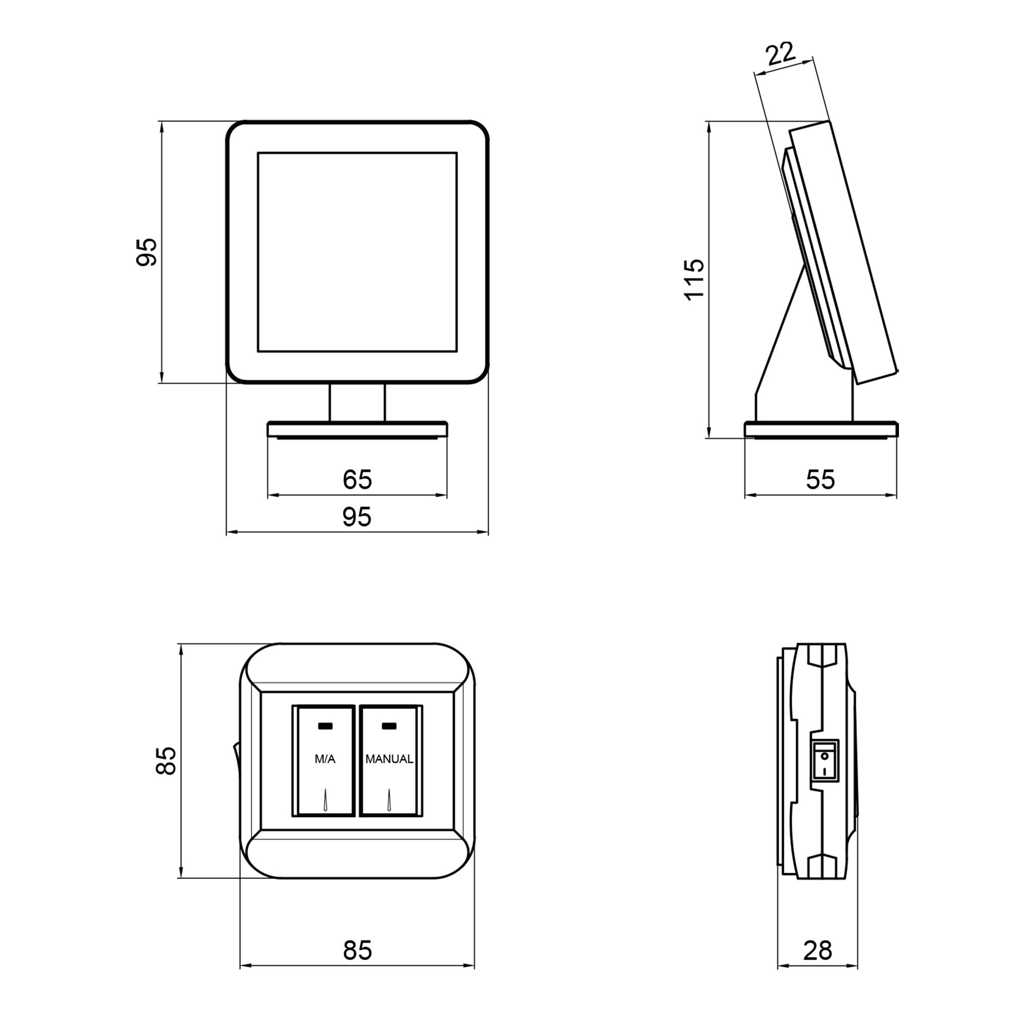 Тижневий програмований термостат Thermo Alliance ТА-2501RFWiFi радіокерований сенсорний з WiFi