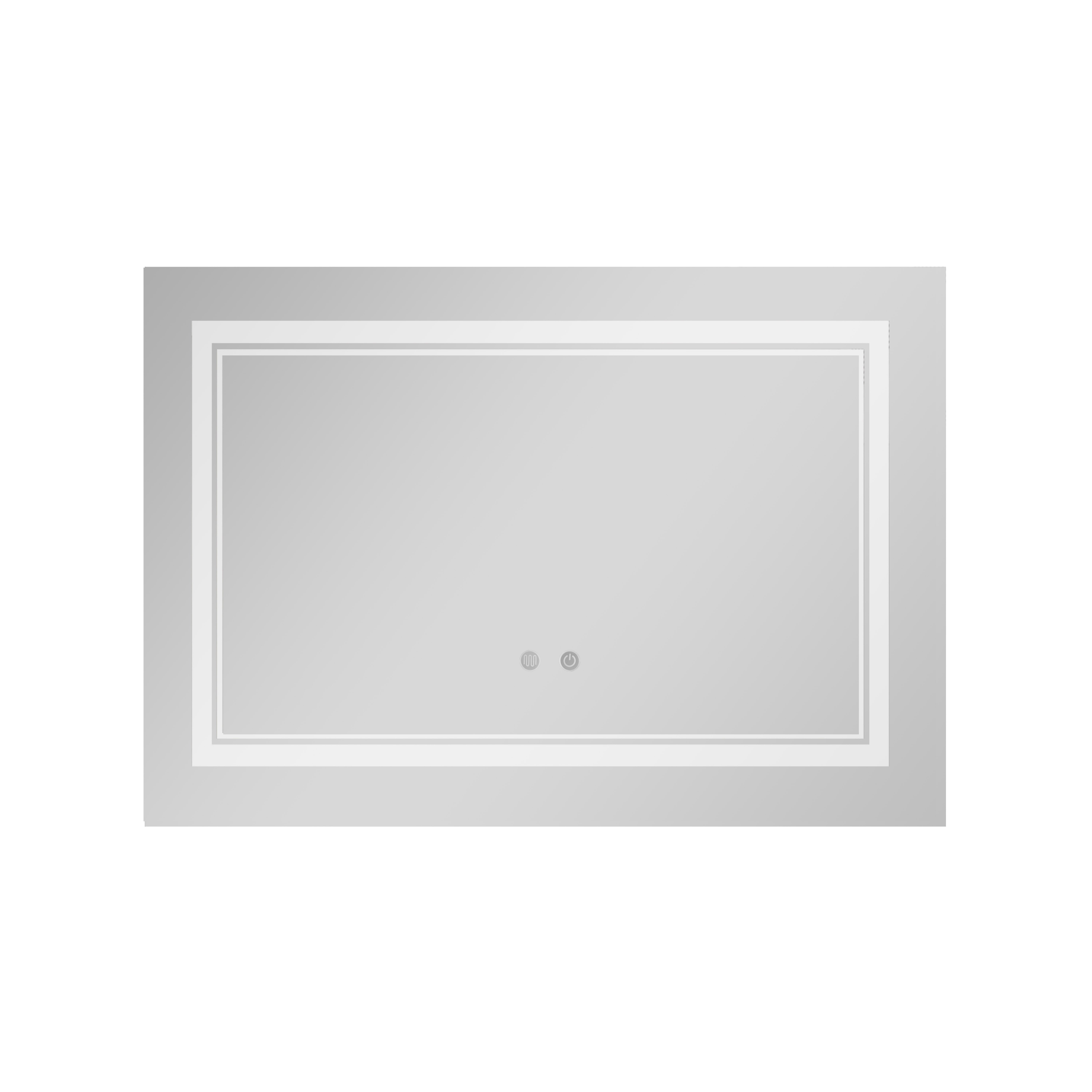Дзеркало Qtap Cardinal (CA1) 800х600 з LED-підсвічуванням Touch, з антизапотіванням, з димером, рег. темп. кольору (3000-6500K) QT0478C8060