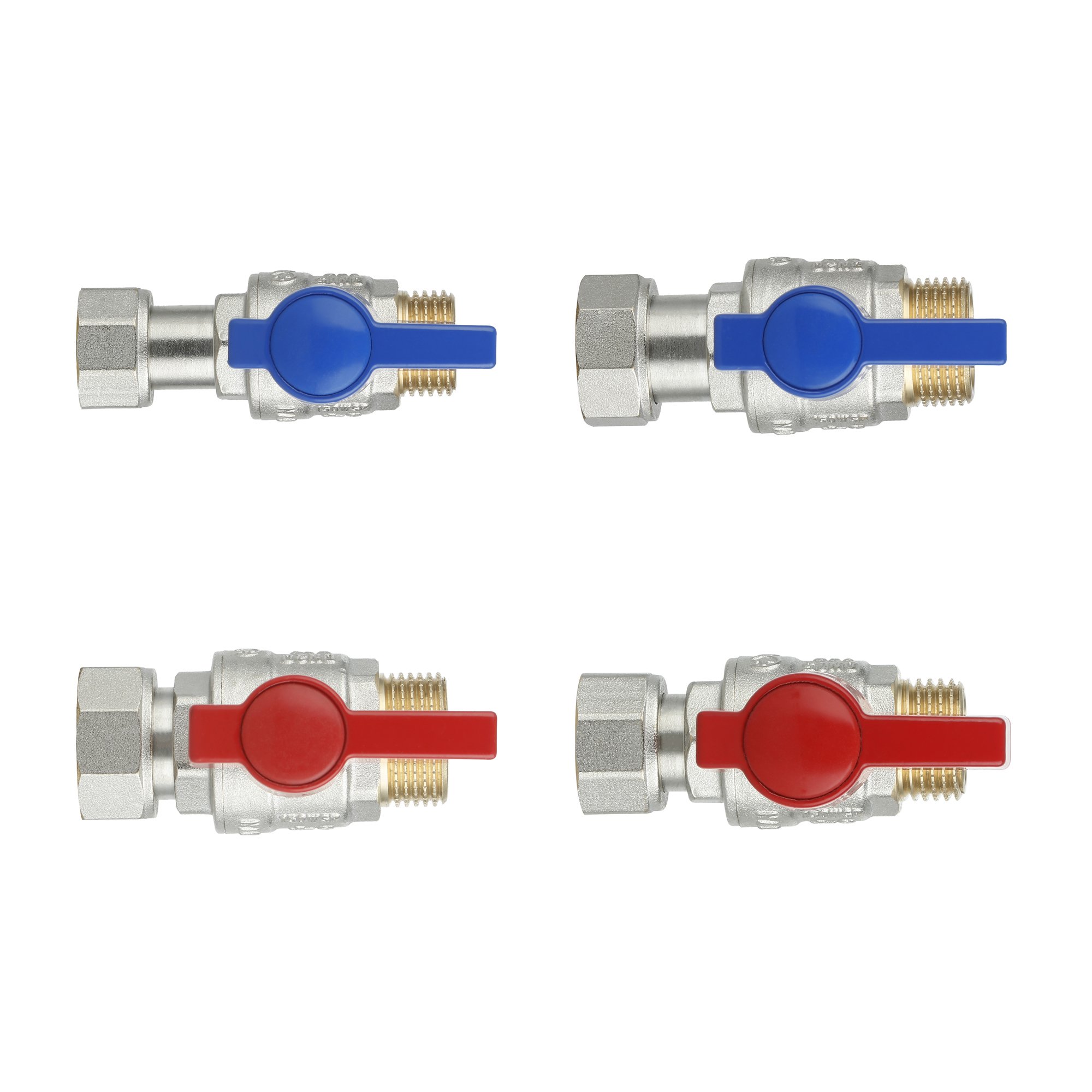 Комплект прямих кранів Thermo Alliance Standart 1/2"ВН-3/4"ВН з накидною гайкою для підключення котла TAS262RBW1520