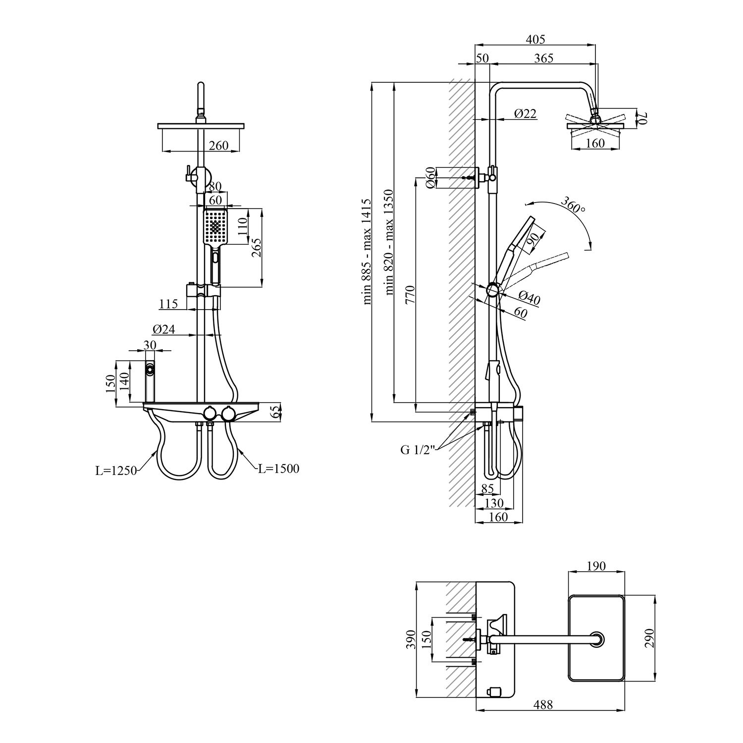 Душова система Kroner KRP Armada - GRP066