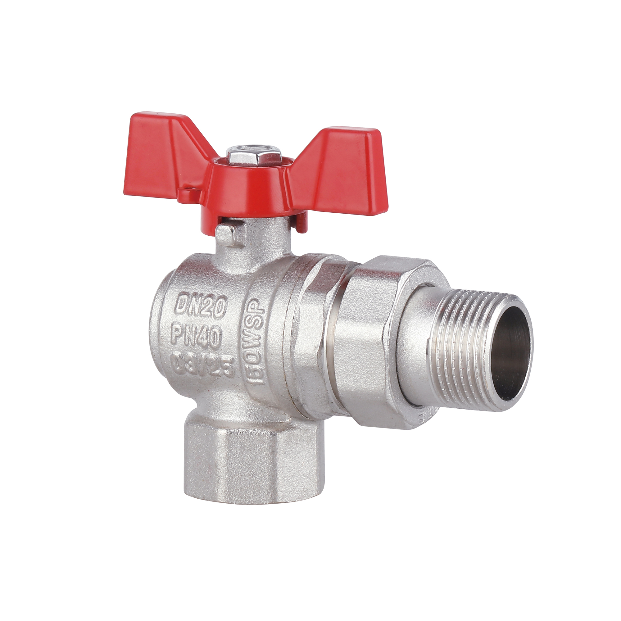 Кран кульовий «Американка» Thermo Alliance Forte 3/4" кутовий SF221W20