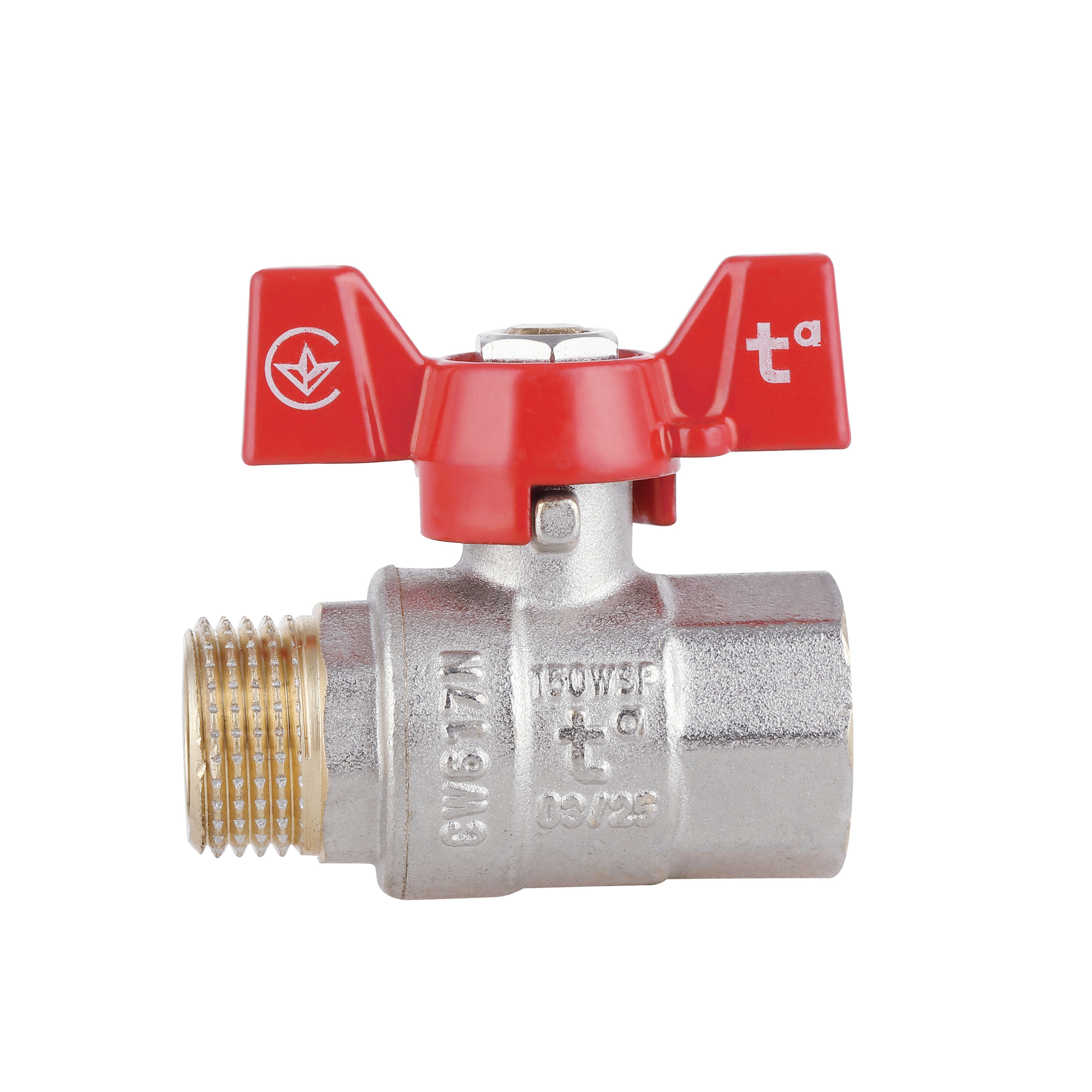 Кран кульовий Thermo Alliance Standart 1/2" ВЗ для води (метелик) SD607NW15PN40