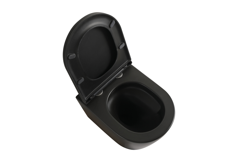 Комплект: MIXXUS PREMIUM BEVEL-SET-2101 BLACK Унітаз система змиву TORNADO 1.0+ Інсталяція KOER KT-0404 + панель KT-0604-05 BLACK MAT (MP6669)