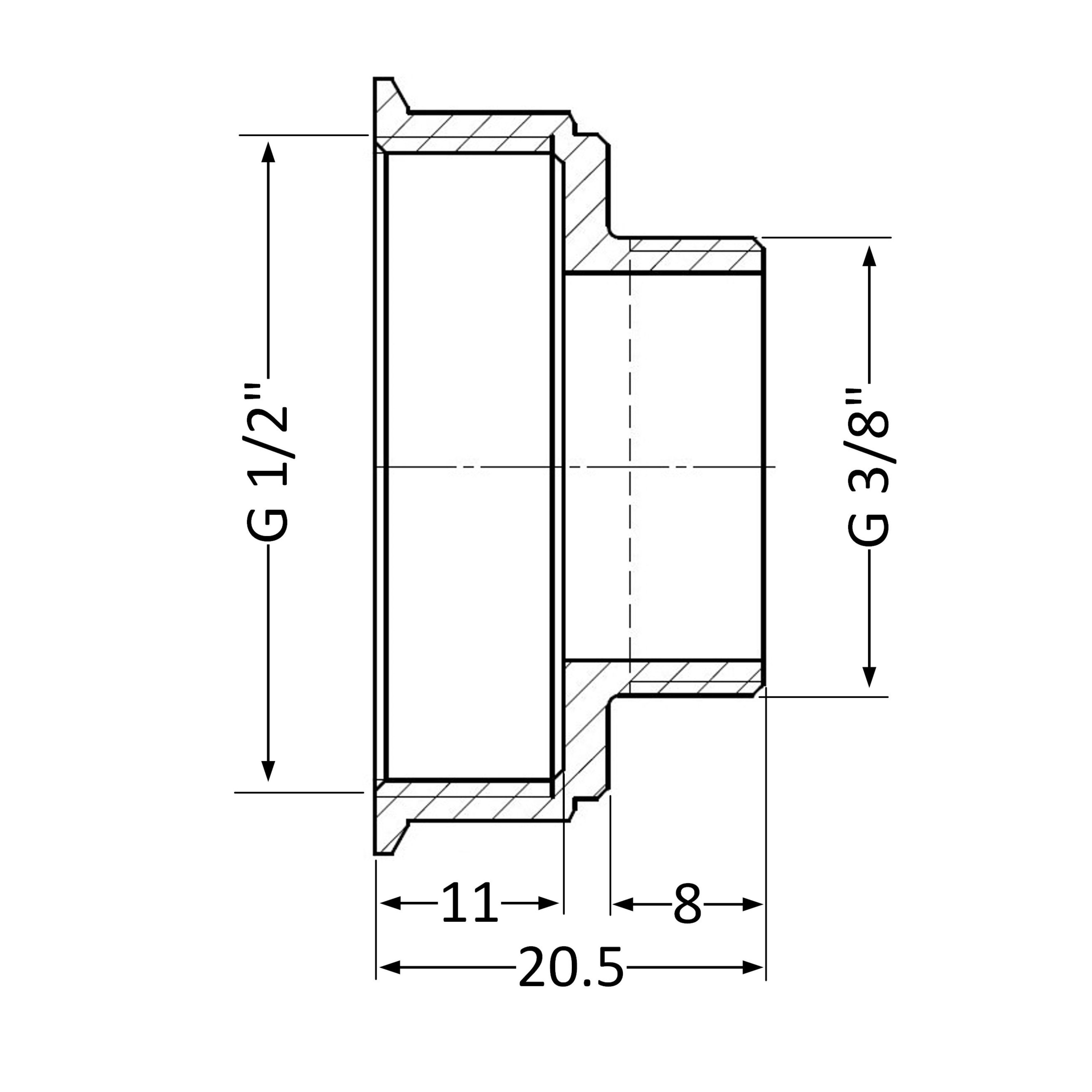 Перехідник Thermo Alliance Standart 1/2"х3/8" ВЗ SD409159