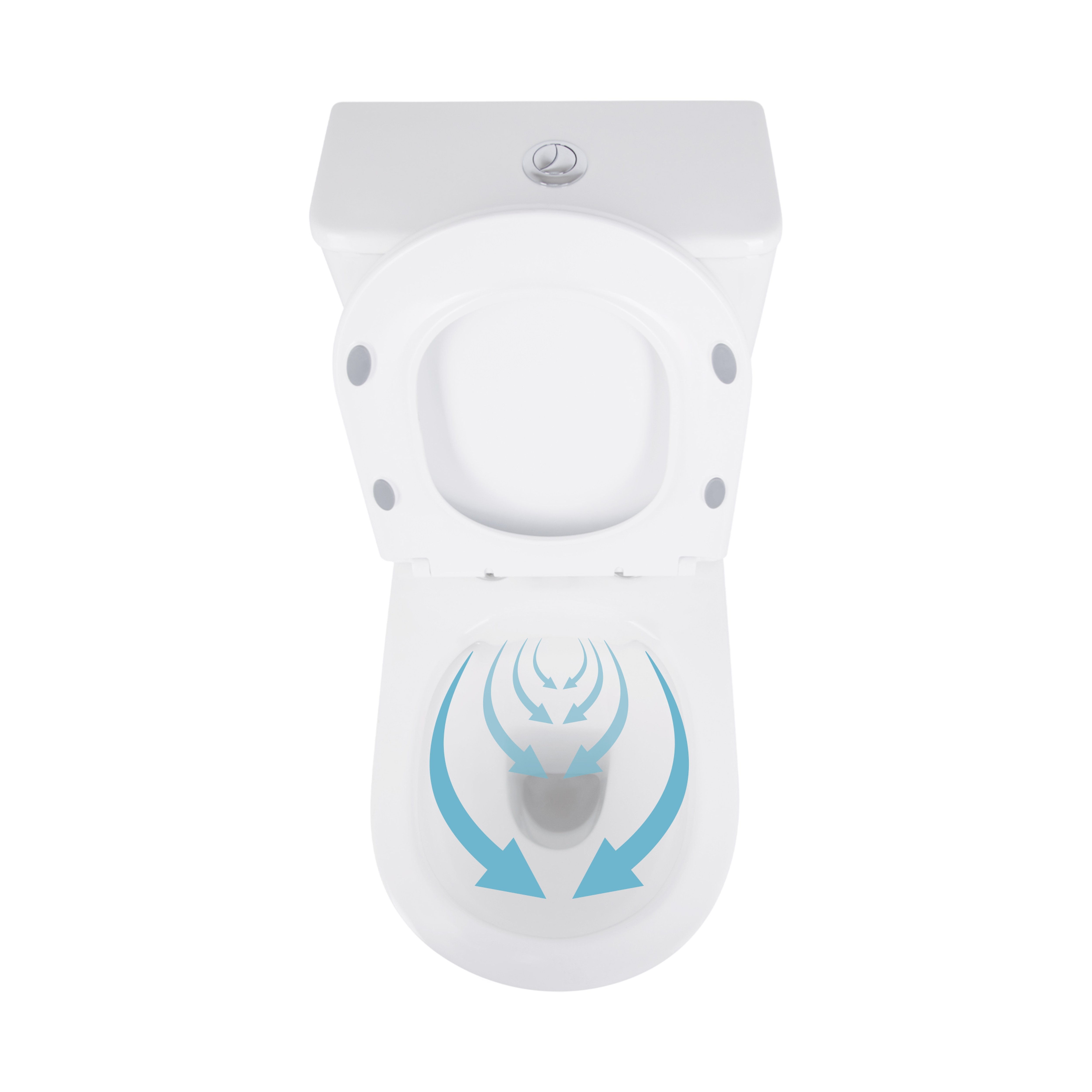 Унітаз-компакт Qtap Presto безобідковий з сідінням Soft-close QT24221217AW
