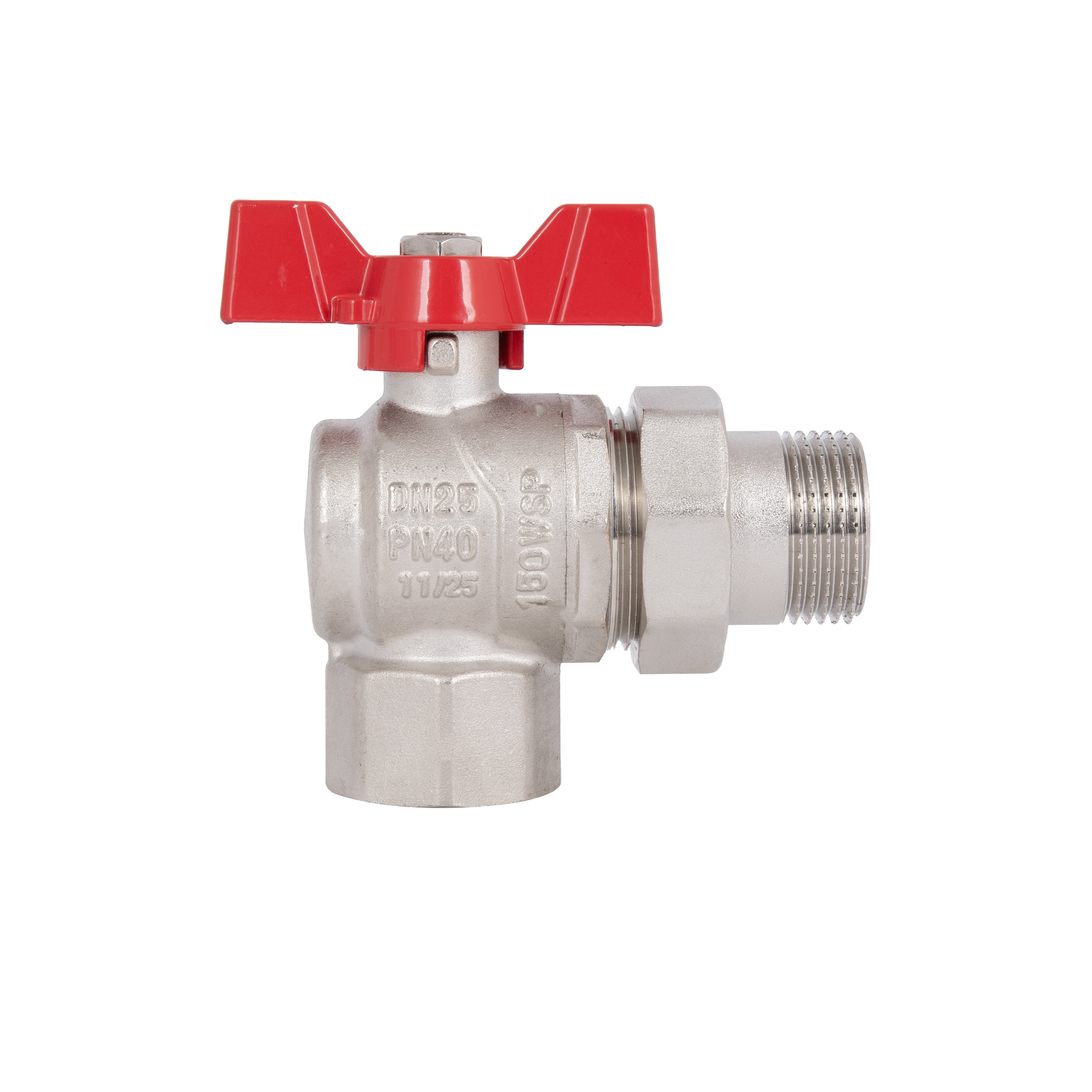 Кран кульовий «Американка» Thermo Alliance Forte 1" кутовий SF221W25