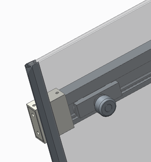 Двері у нішу розсувні KOER SR SD02-120x200-TR-01 прозоре скло EASY CLEAN 8мм хром (KR5384)