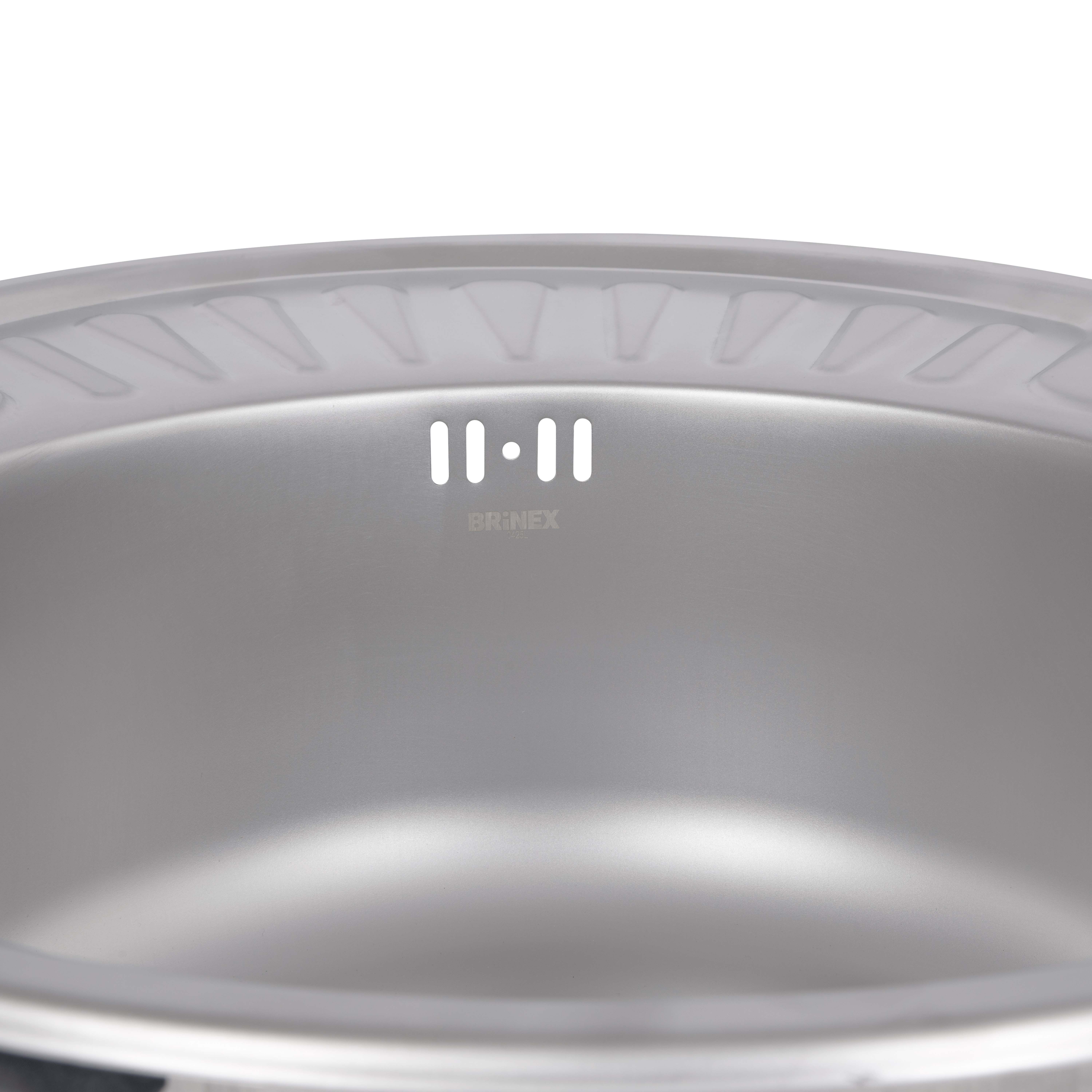 Кухонна мийка Brinex 5745 0,8 мм Satin (BRIN5745SAT08)