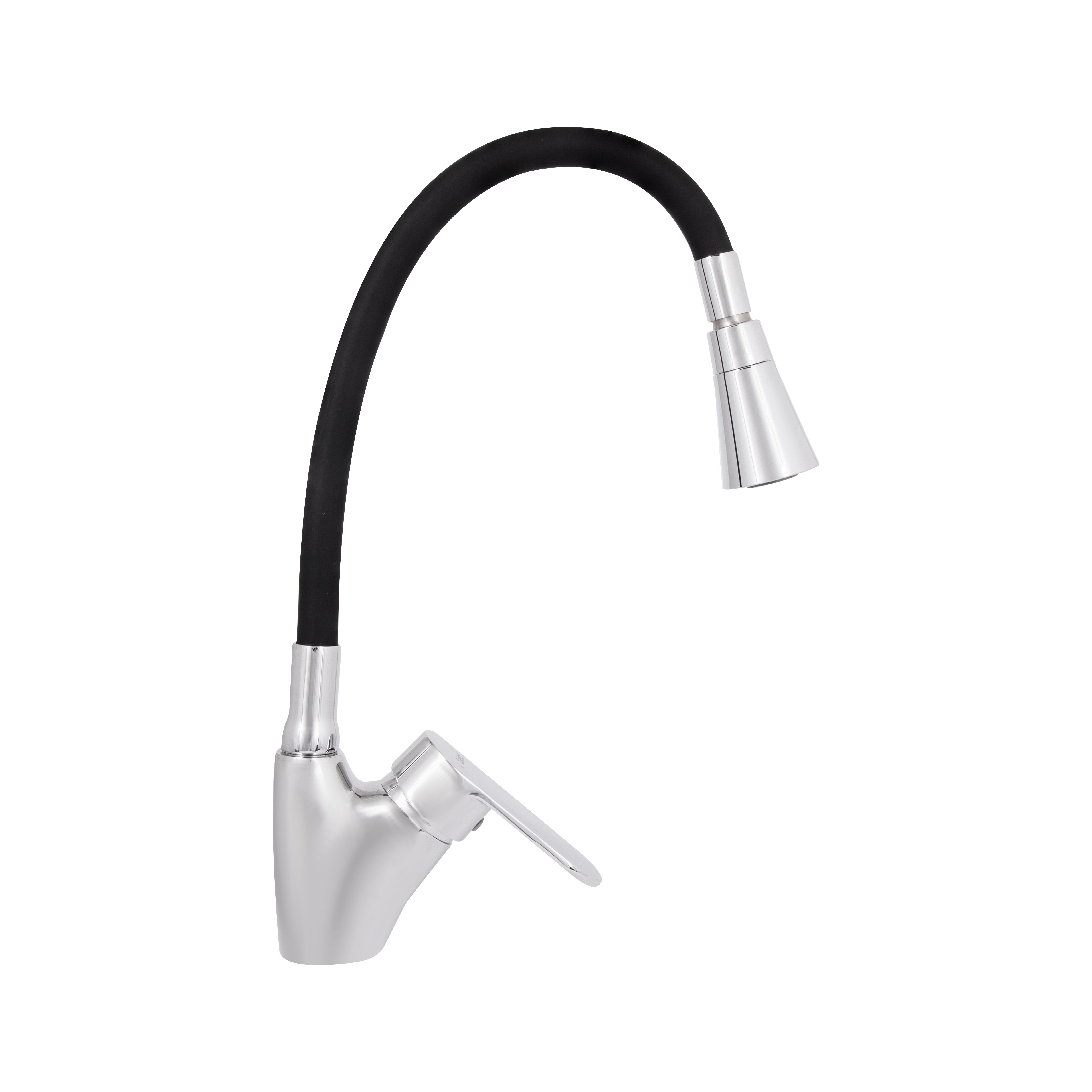 Змішувач для кухні Lidz Tani 007F3 з гнучким виливом (k40) LDTAN007F3BCR37649 Chrome/Black