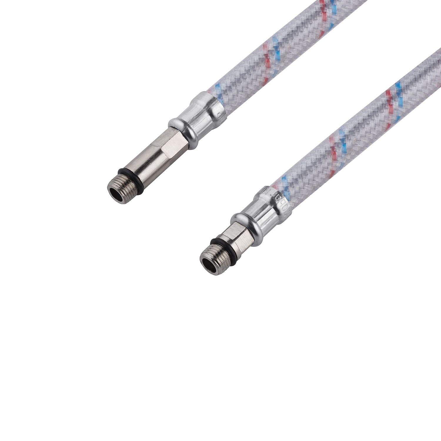 Гнучка підводка для підключення змішувача Kroner KRM 1/2"хМ10 ВЗ 100 см в нейлоновому обплетенні покритому ПВХ (пара)