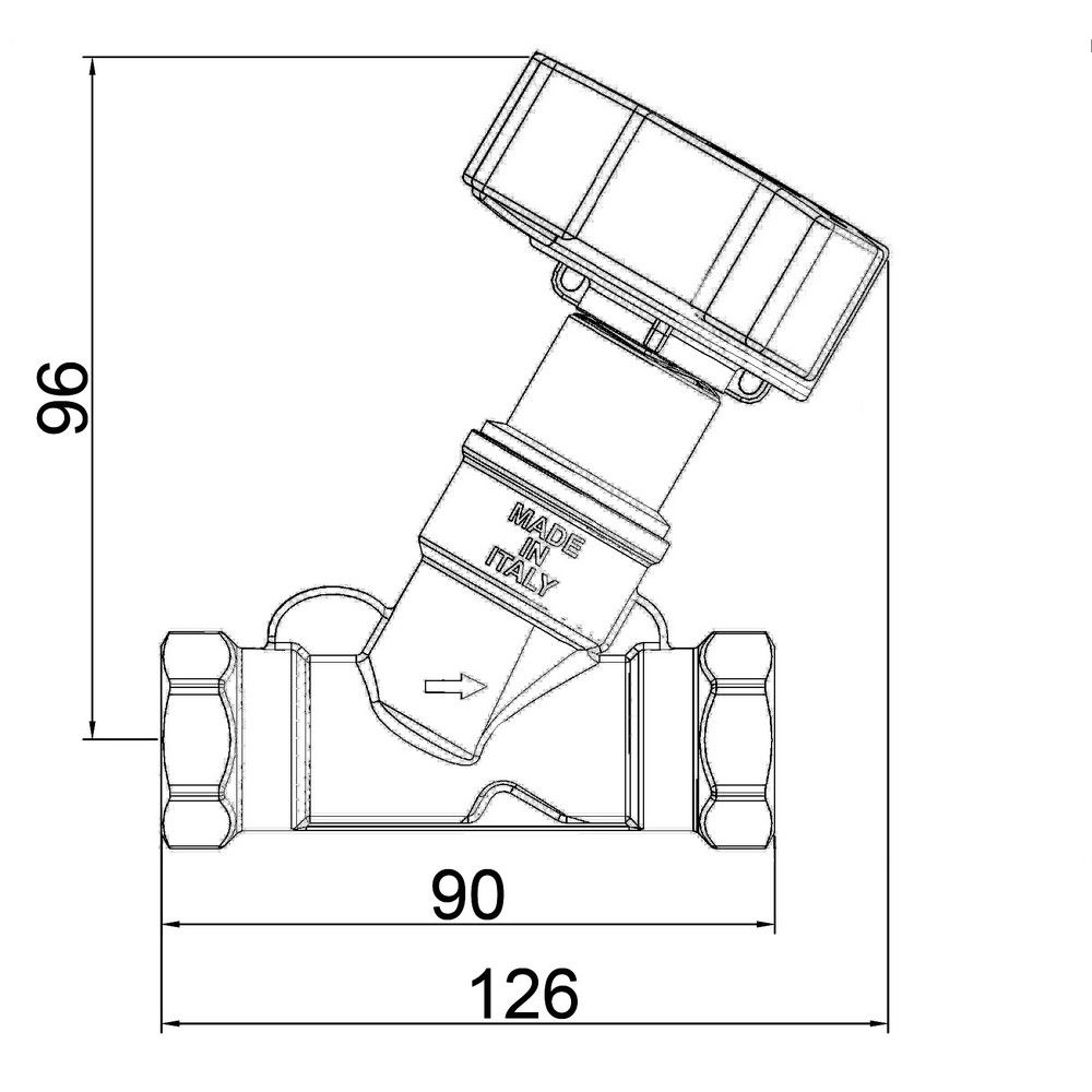 Балансировочный вентиль Icma 3/4" №С300