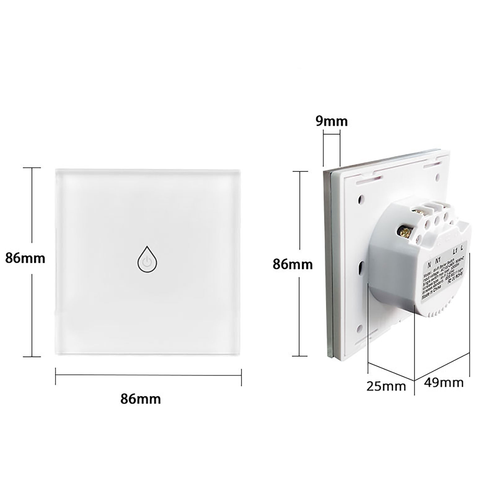 Контролер для водонагрівача Thermo Alliance (16А) з WiFi WS-EU-BW