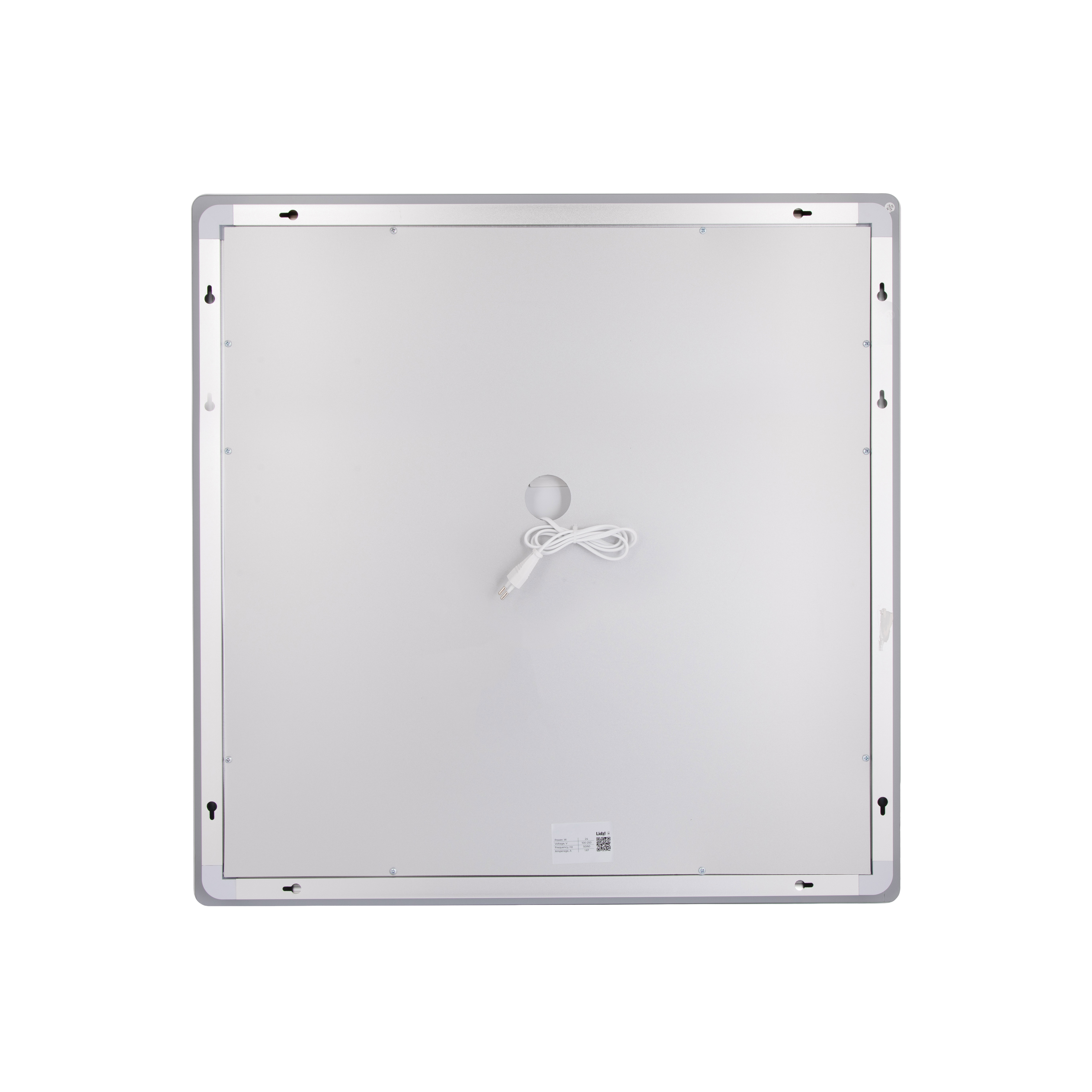 Дзеркало Lidz Kubis (KU2) 700х700 з LED-підсвічуванням Touch, з антизапотіванням, з димером, рег. яскравості LDKU70070049288