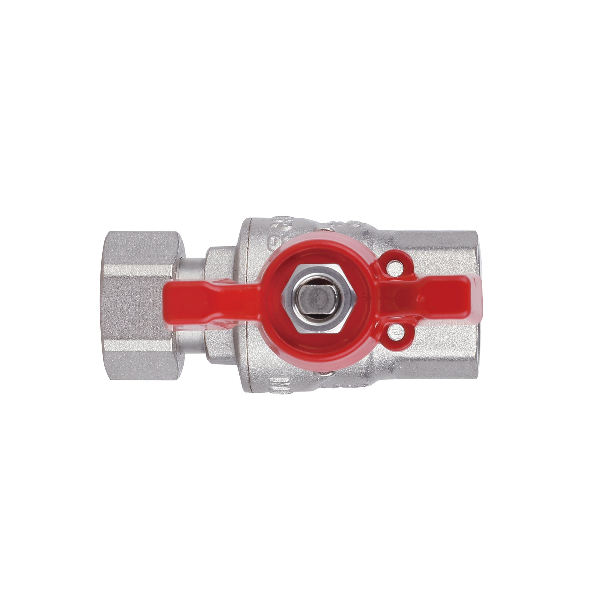 Кран кульовий з накидною гайкою Thermo Alliance Forte 1/2"х ВР для води прямий SF260W15