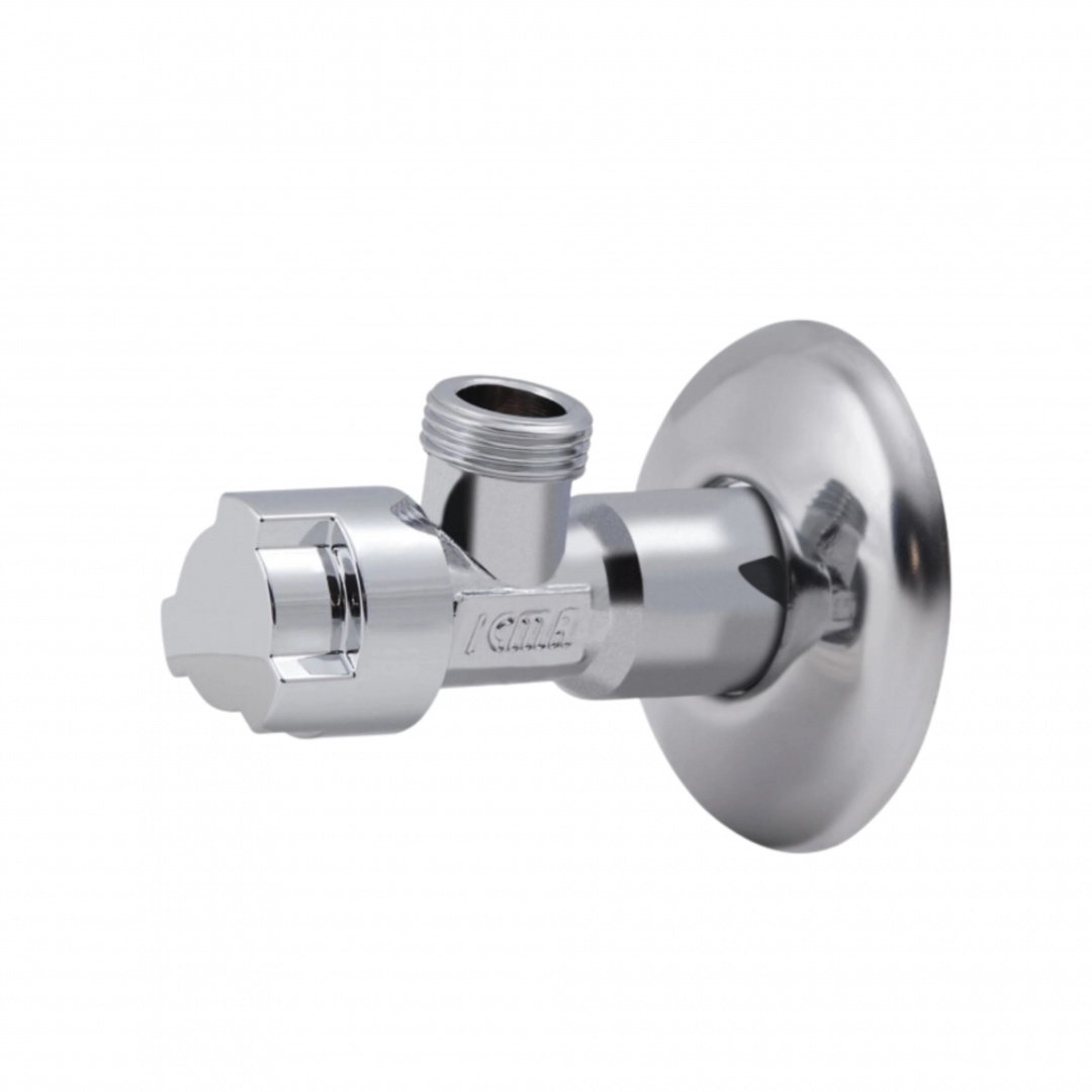Кран приладовий буксовий Icma 1/2" х3/8" кутовий №519