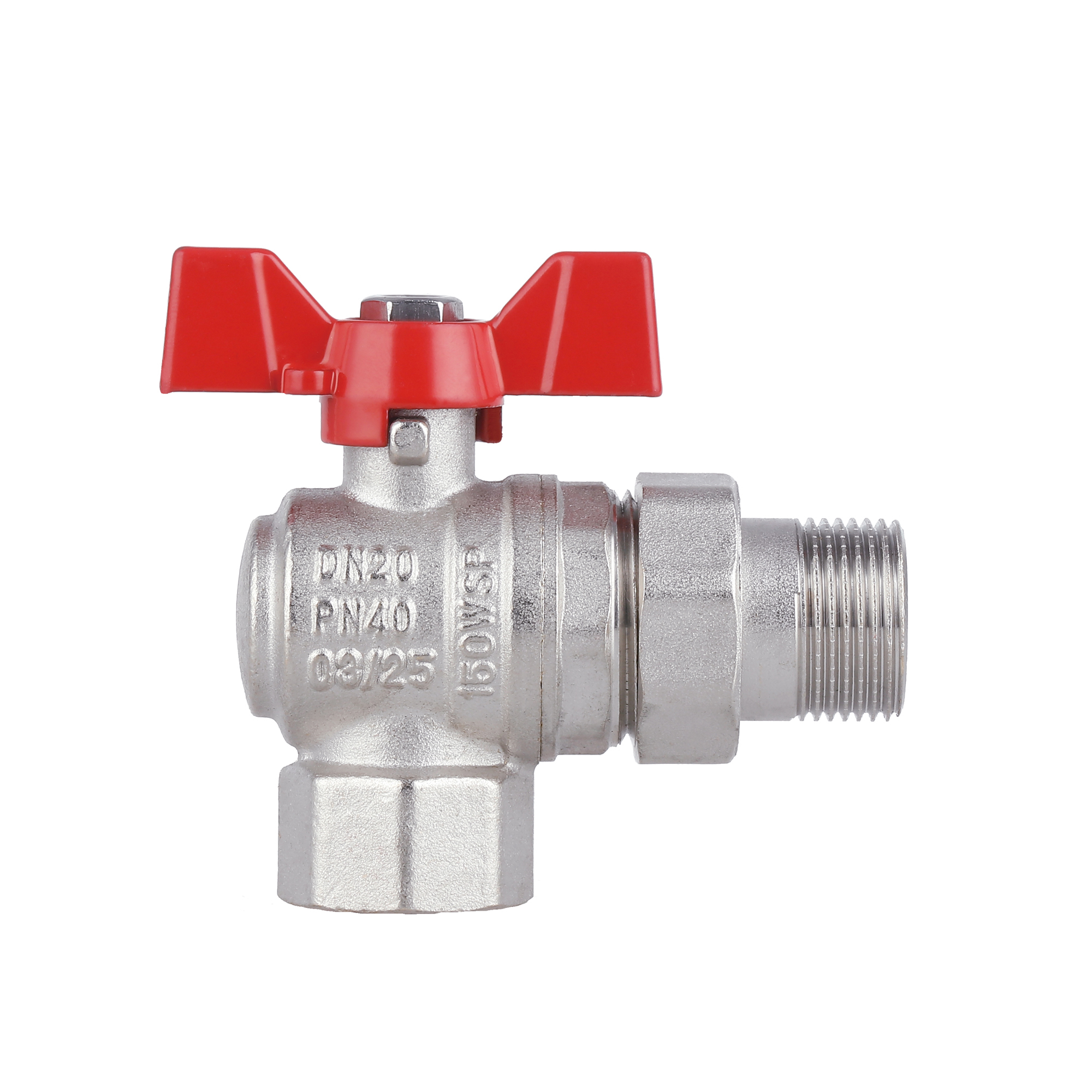 Кран кульовий «Американка» Thermo Alliance Forte 3/4" кутовий SF221W20