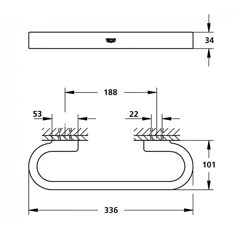 Поручень для ванны Grohe Selection 41064000