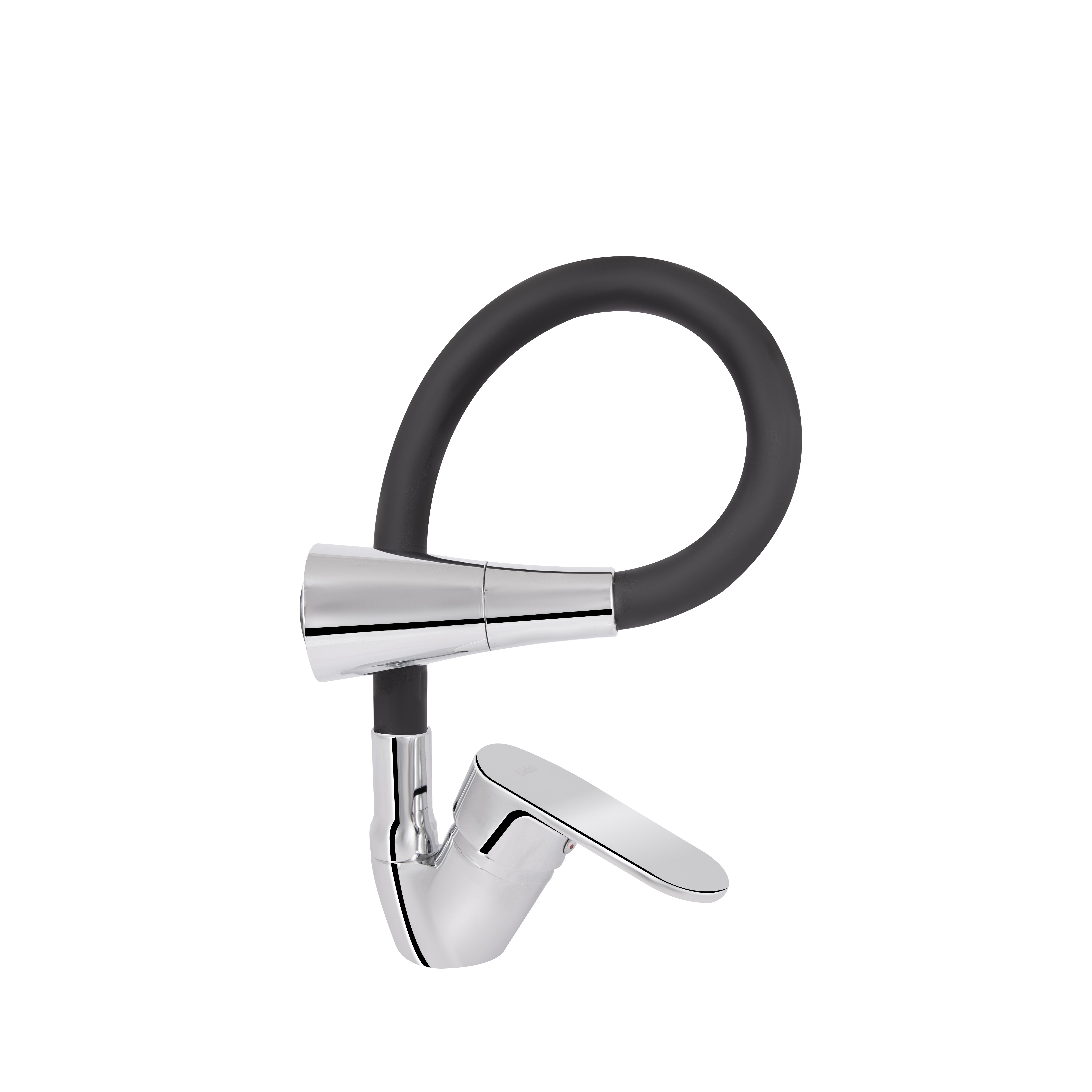Змішувач для кухні Lidz Tani 008F3 з гнучким виливом (k40) LDTAN008F3BCR39484 Chrome/Black