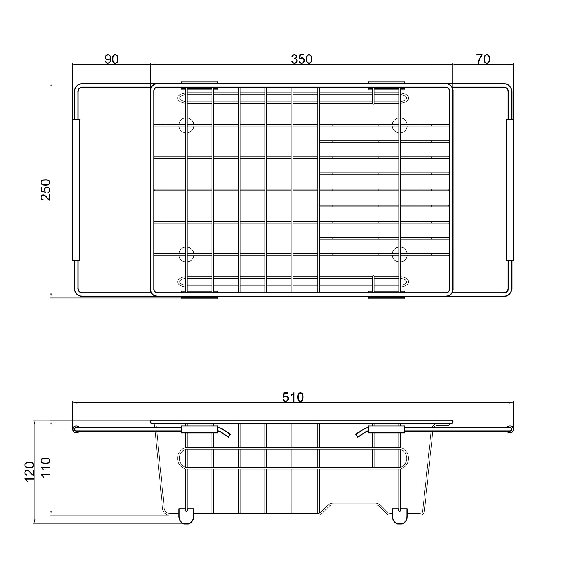 Корзина для мойки Lidz (CRM) 112 20 000 01