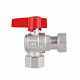 Кран кульовий Thermo Alliance Standart 3/4"ВВ кутовий, PN40, з накидною гайкою TAS223W20