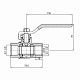 Кран кульовий Thermo Alliance Standart 1 1/2 ВР" для газу (важіль) SD600NG40PN40