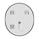 Дзеркало MIXXUS PREMIUM ELLIPSE MV05-80x70-REVERSE з LED Touch, Anti-fog, димером (3-6,5kK) (MP6643)