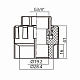 Муфта PPR Thermo Alliance 20х3/4" ВР
