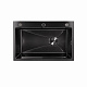 Мийка для кухні інтегрована Lidz Handmade H6845B Brushed Black PVD 3,0/1,0 мм LDH6845BRUBLM49456