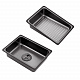 Кухонна мийка Kroner KRP Schwarze - SET7545F3HM PVD (3.0/0.8 мм)