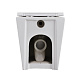 Унітаз підлоговий безбачковий MIXXUS PREMIUM BEVEL-0702-T3 555x365x410mm система змиву TORNADO 3.0 (MP6715)