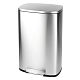 Відро для сміття з плавним закриттям прямокутне MIXXUS BEVEL-TC0112 SS COLOR 12л (колір нержавійка) (MI7087)
