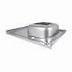 Кухонна мийка Brinex 6080-R 0,6 мм Satin (BRIN6080RSAT06)