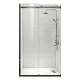 Двері у нішу розсувні KOER SR SD01-120x200-TR-07 прозоре скло EASY CLEAN 8мм графіт (KR5378)