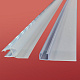 Двері у нішу розсувні KOER SR SD01-120x200-TR-07 прозоре скло EASY CLEAN 8мм графіт (KR5378)
