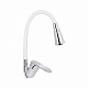 Змішувач для кухні Lidz Tani 008F3 з гнучким виливом (k40) LDTAN008F3WCR37037 Chrome/White
