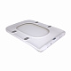 Сидіння для унітаза підлогового (Aries) 445×360×30 мм, White, з мікроліфтом? Slim Duroplast, Quick Release QT03228302W3 Qtap
