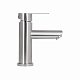 Змішувач для раковини Brinex Pure 001F низький  Nickel BRIPUR001FNKL