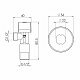 Кран приладовий кульовий Арко Thermo Alliance Standart 1/2"З х 1/2"З SF340W1515